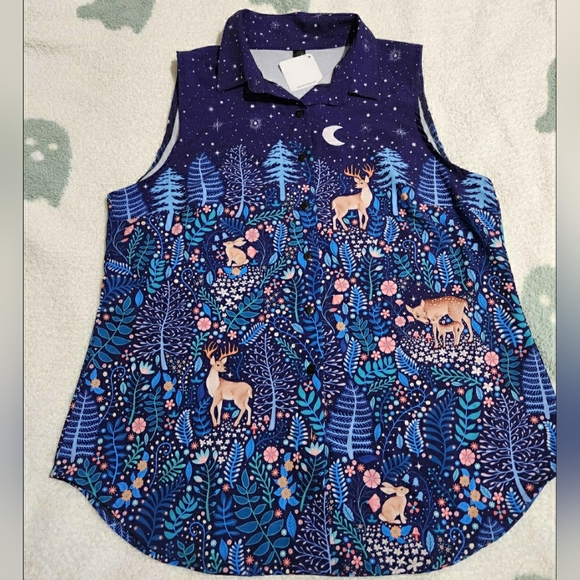 Blackmilk Woodland Friends Business Time Shirt - Picture 2 of 6